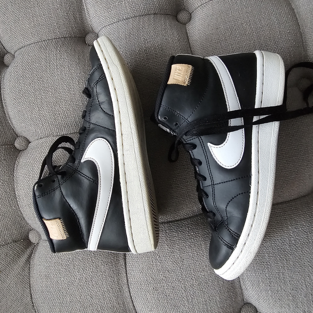 Nike Black and White High-Top Sneakers